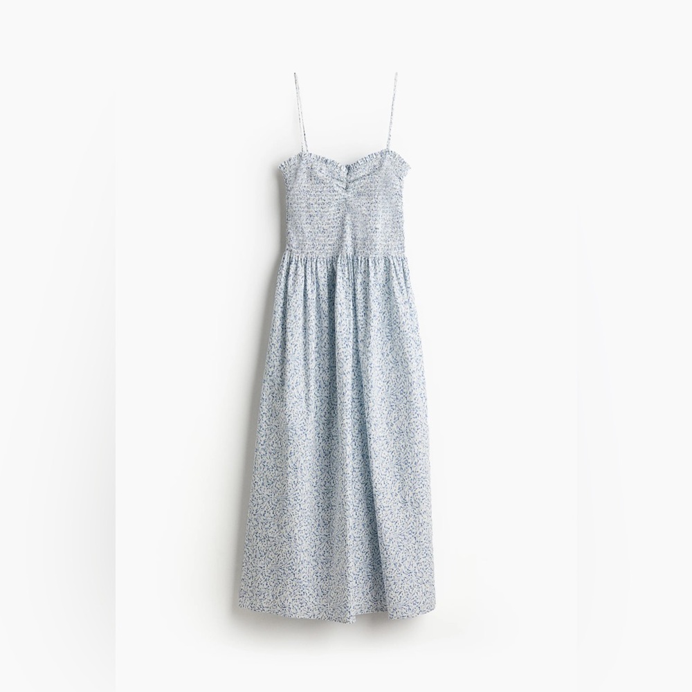 H&M Light Blue Floral Maxi Dress